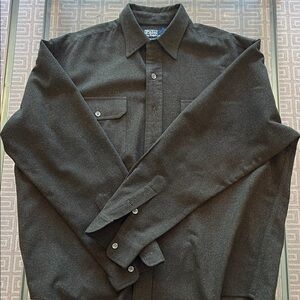 Dark Green Button-Up Shirt